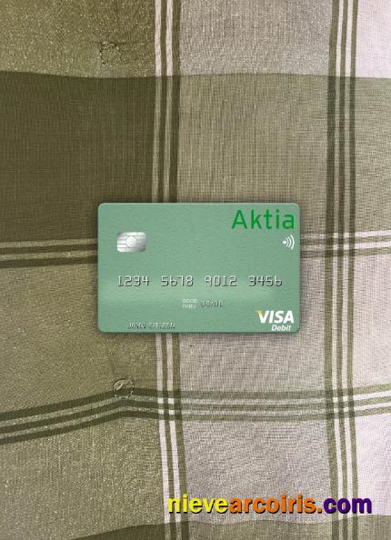 Finland Aktia Savings Bank visa debit card photolook